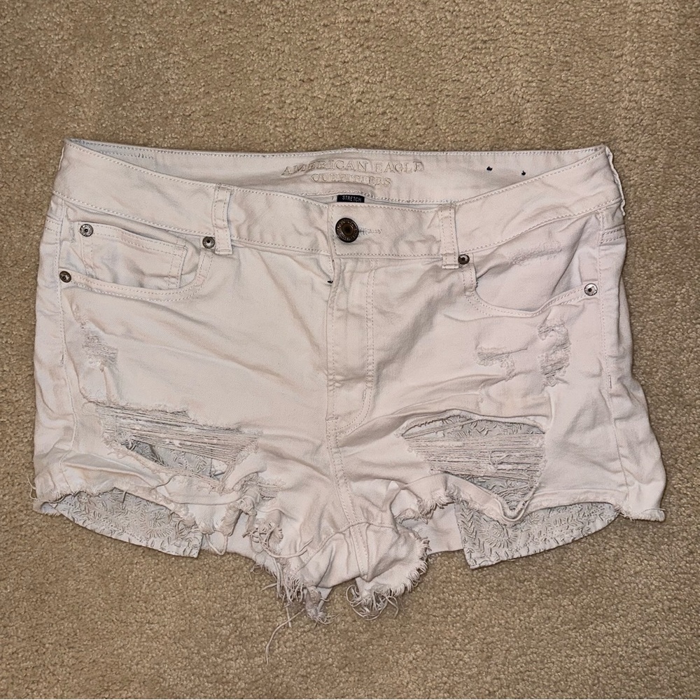 American Eagle Ripped Hi-Rise Shorts SIZE 16